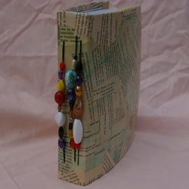 Large Notebook or Small Journal Upclyced paper mache