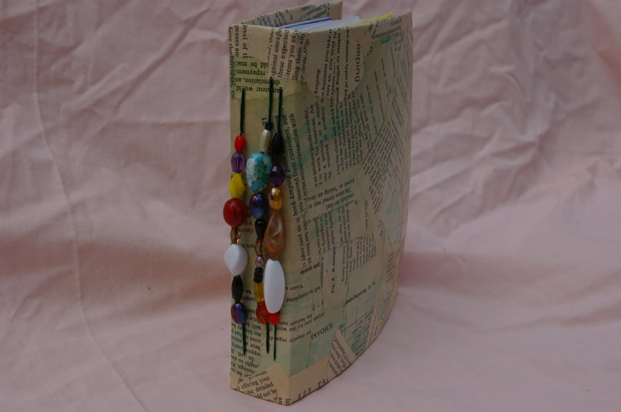 Large Notebook or Small Journal Upclyced paper mache