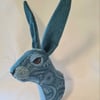 Faux hare head wall mount- Mr Hargreaves