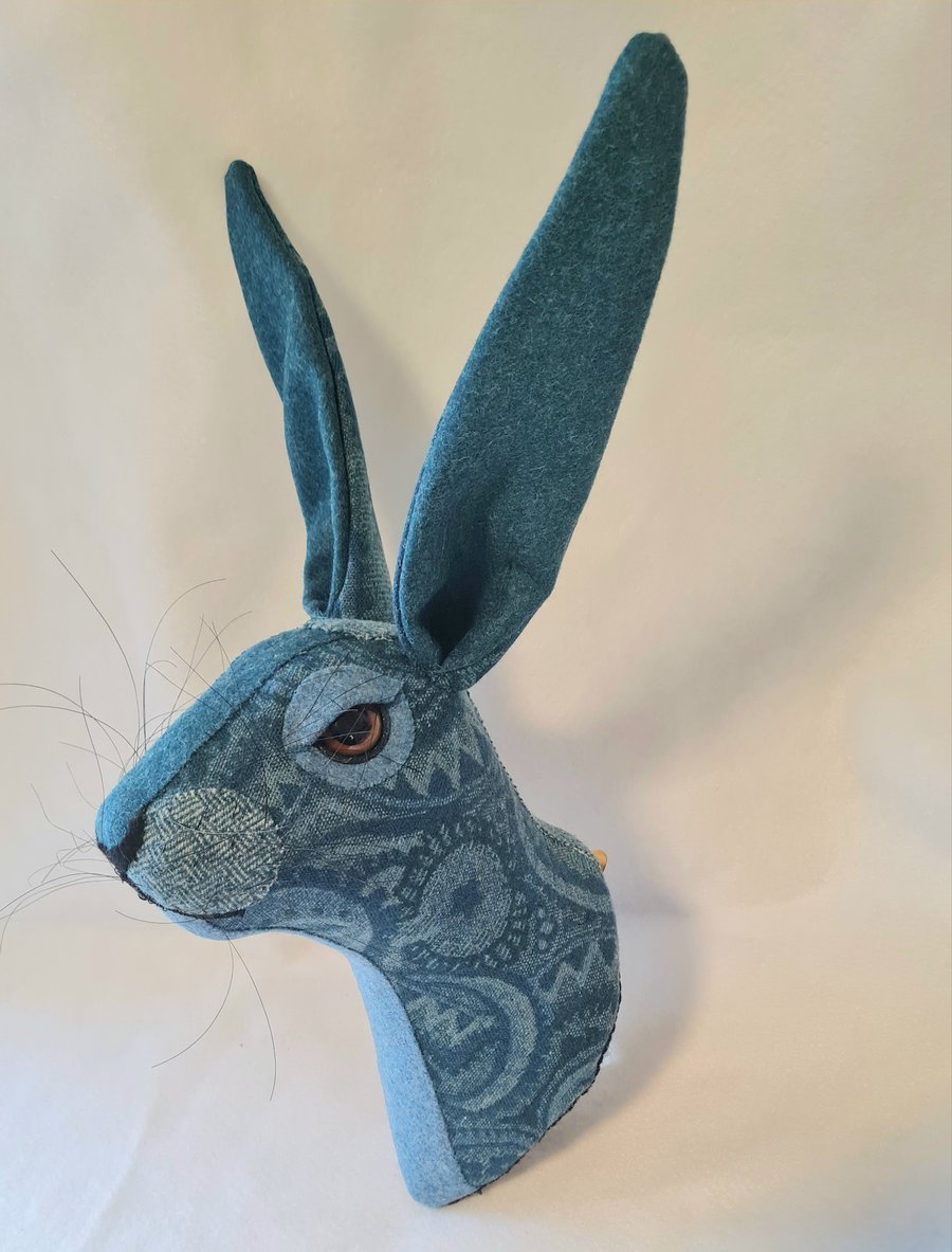 Faux hare head wall mount- Mr Hargreaves