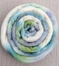 Hand Dyed Targhee Top 99g Spinning Fibre - Calm - Image 6