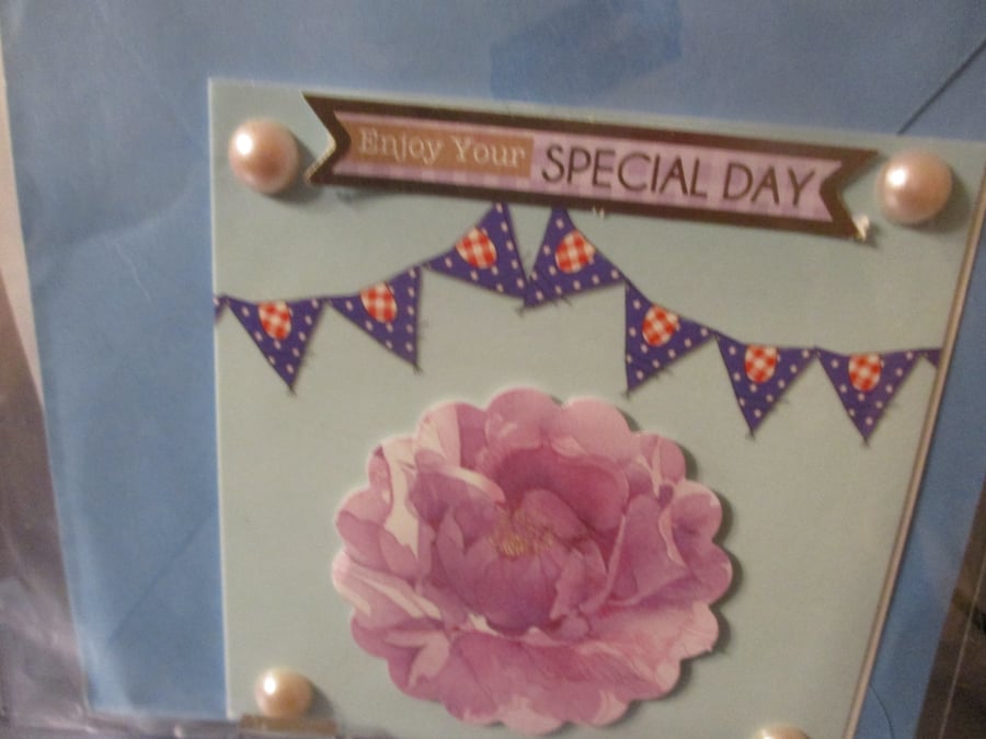 Enjoy Your Special Day Flower Card