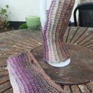 Ribbed Fingerless Gloves for Women