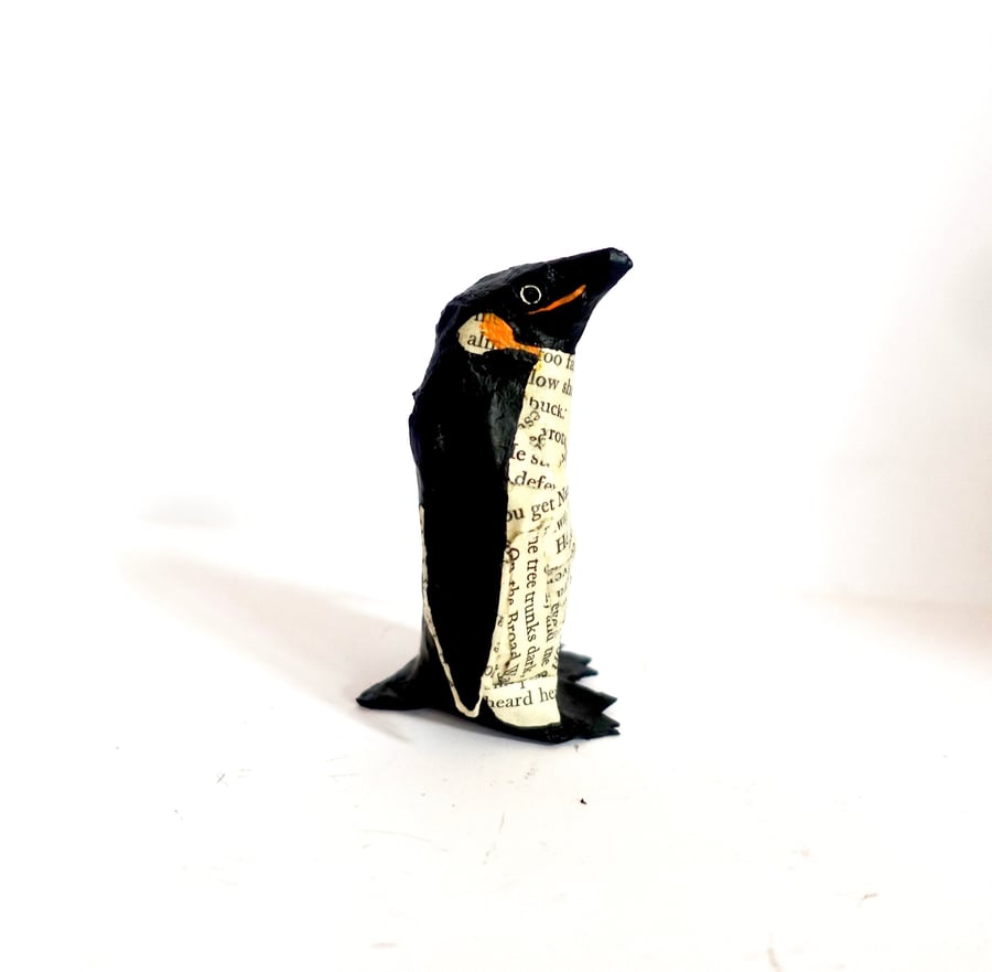 Storybook Penguin, Gift for Booklovers, Handmade Nature Inspired Joy Gift