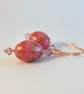 Glass, Crystal & Rose Gold Vermeil Earrings, Birthday, Bridesmaid, Gifts For Her - Image 2