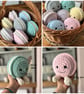 Crochet jelly cat inspired macaroon
