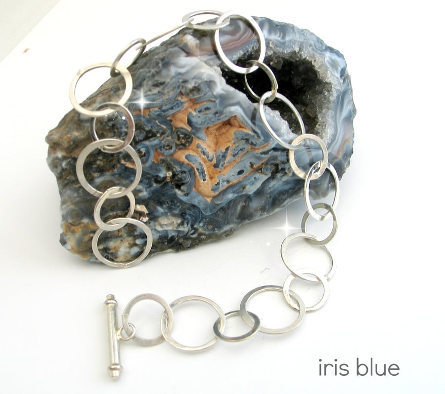 Sterling Silver Circles Bracelet