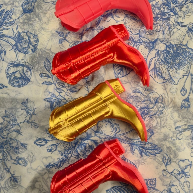 Bookish Pair of Cowboy Boots, 3D Printed Multicolour