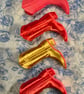 Bookish Pair of Cowboy Boots, 3D Printed Multicolour