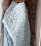 Cosy and Soft Hand Knitted Blanket, Comforter for Baby or Toddler 60x75cm - Image 5