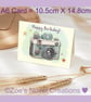 Camera Birthday Card A6 10.5cm x 14.8cm - Image 7