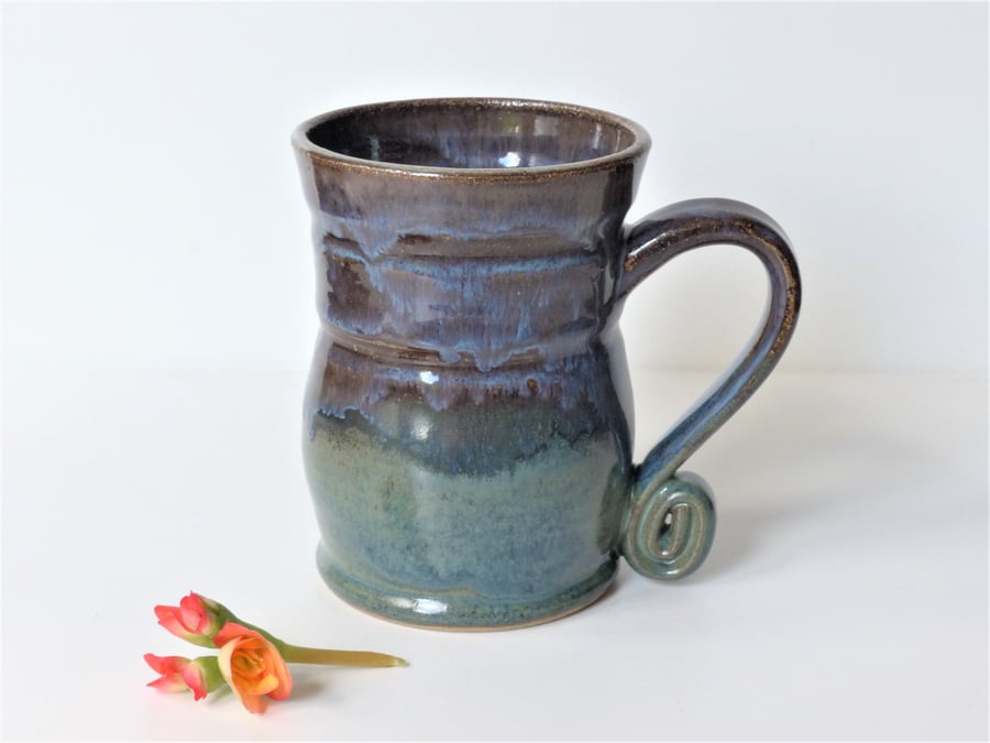 Large Mug - Tea, Coffee, Hot Chocolate, Ceramic Stoneware Pottery '4'
