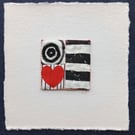 No 12 Miniature Textile Art Quilt