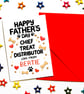 Personalised Dog Dad Father's Day Card, Chief Treat Distributor - Image 2
