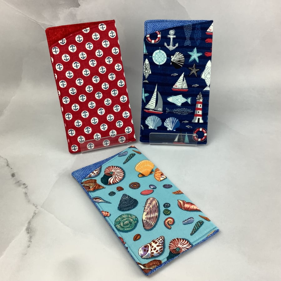 Seaside handmade phone case, Beach sunglasses case, Options