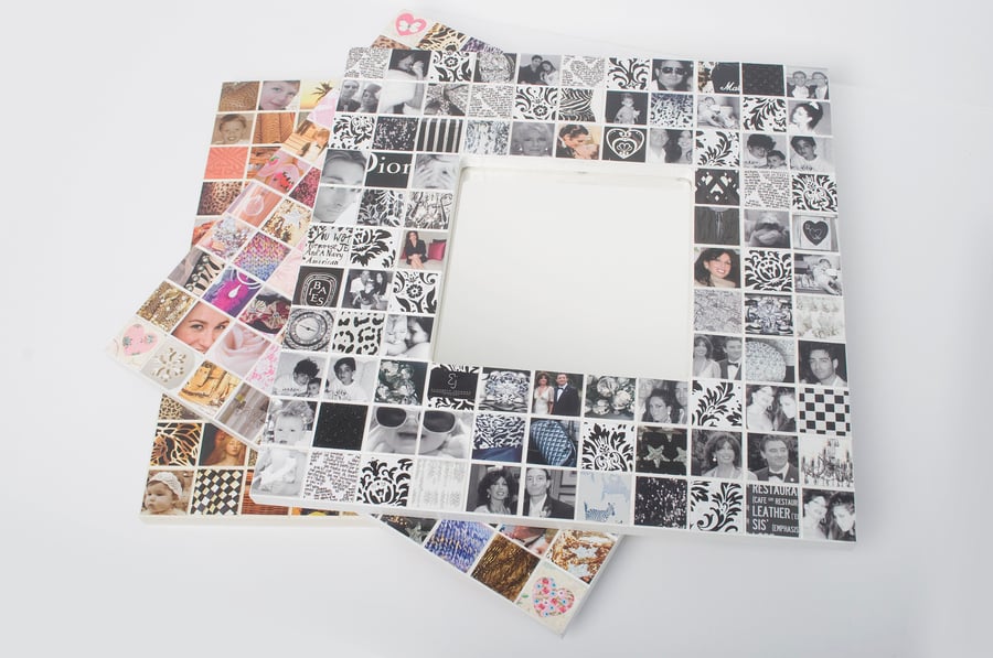 Personalised Photo Mosaic Mirror