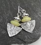 Sterling silver and jasper Shovel earrings - Image 6
