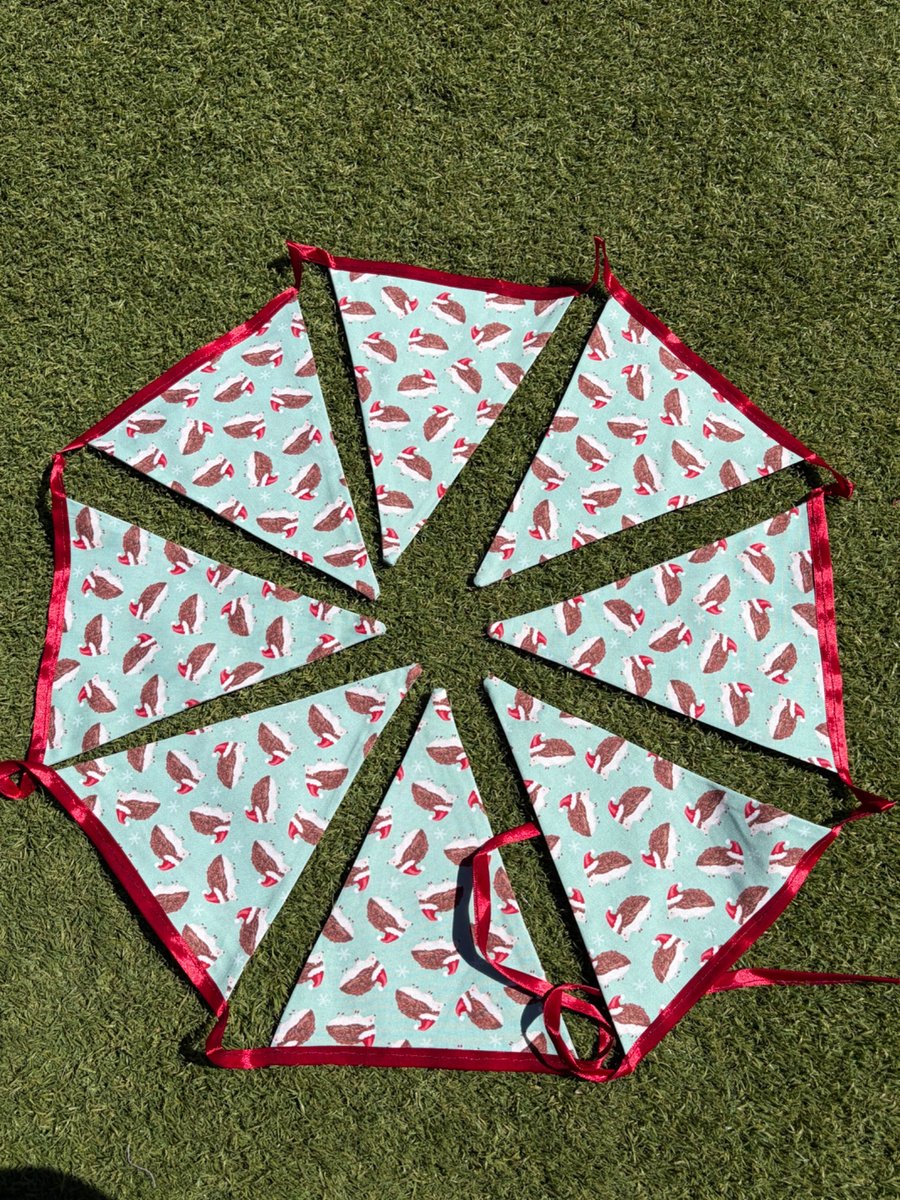 Handmade Christmas Bunting 