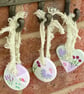 Cottage Garden Lilac - Handpainted Hanging Decorations 