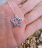 Silver star pendant made from silver clay - Image 4