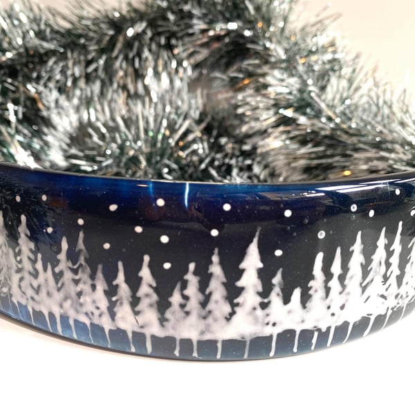 Fused Glass Starry Night Arch (Small)