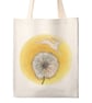 Bunny Tote Bag - premium heavy weight linen effect, eco friendly