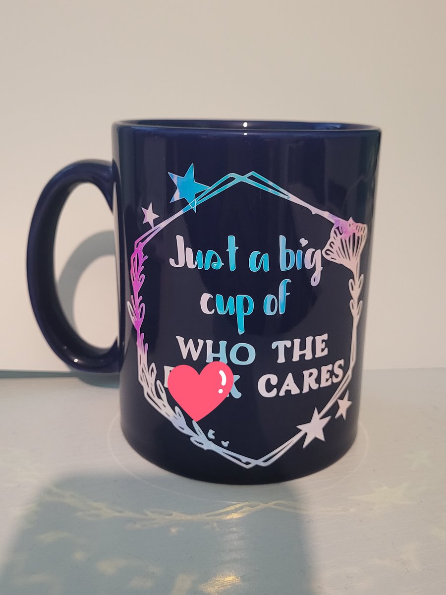 Large cup with fun slogen