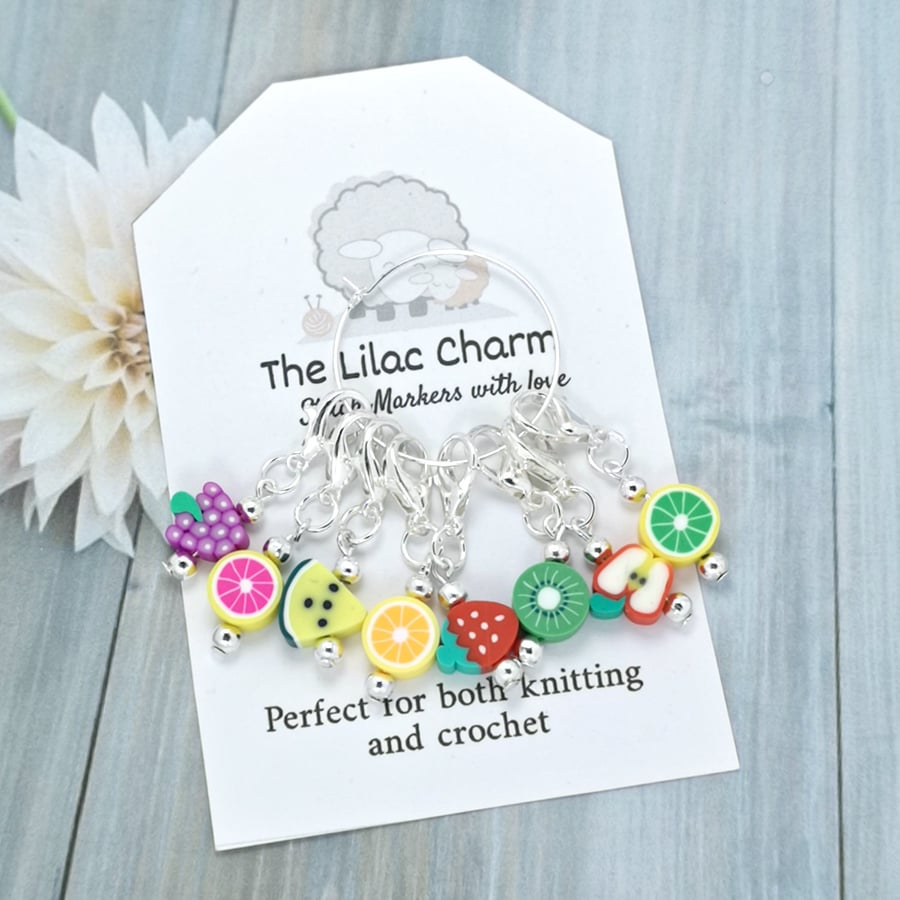 Fruit Salad Stitch Markers