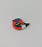 Birthday card, handmade, with removable clay chaffinch fridge magnet keepsake  - Image 5