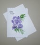 hand painted roses birthday card ( ref F 796 D8 ) - Image 1