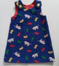 Age 2 years, needlecord dress, A line dress, pinafore, dress, dogs, spotty dog - Image 2