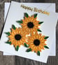 Handmade quilled Sunflower Card - Image 1