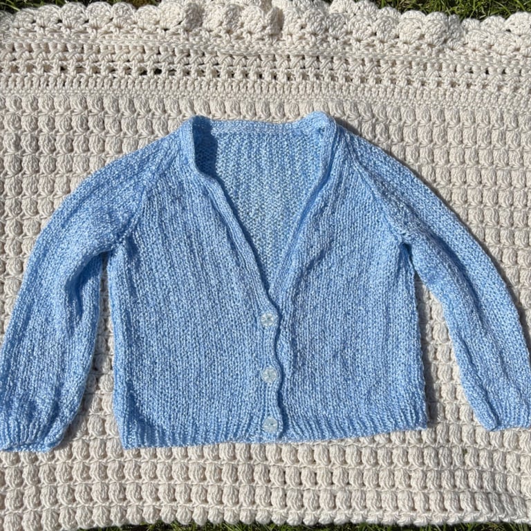 Blue cardigan 12mo