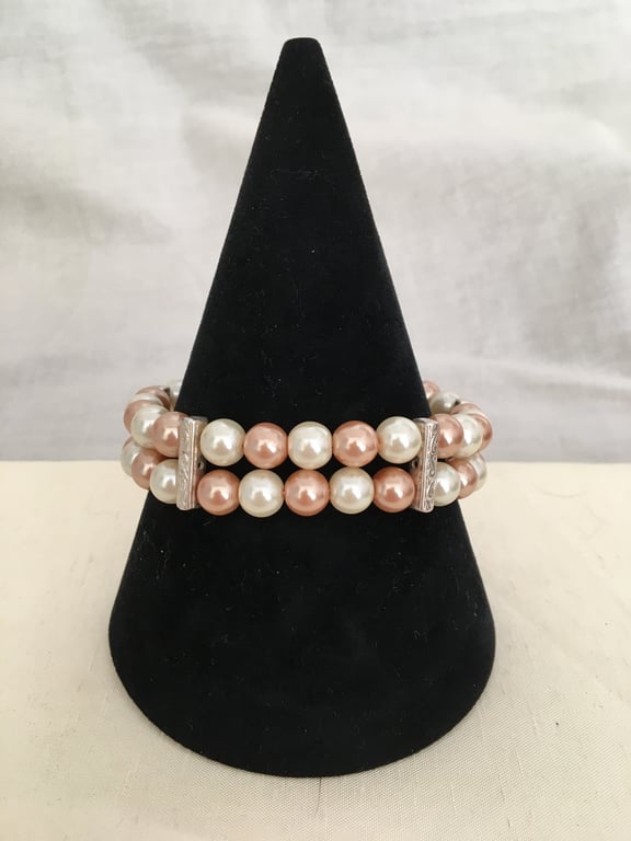 Coffee and Cream Wirework Bangle