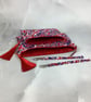Union Jack zip clutch bag, Detachable wrist strap, 2 size options, Handmade - Image 10