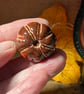 Brown Small hanging ceramic pumpkin decoration  - Image 3