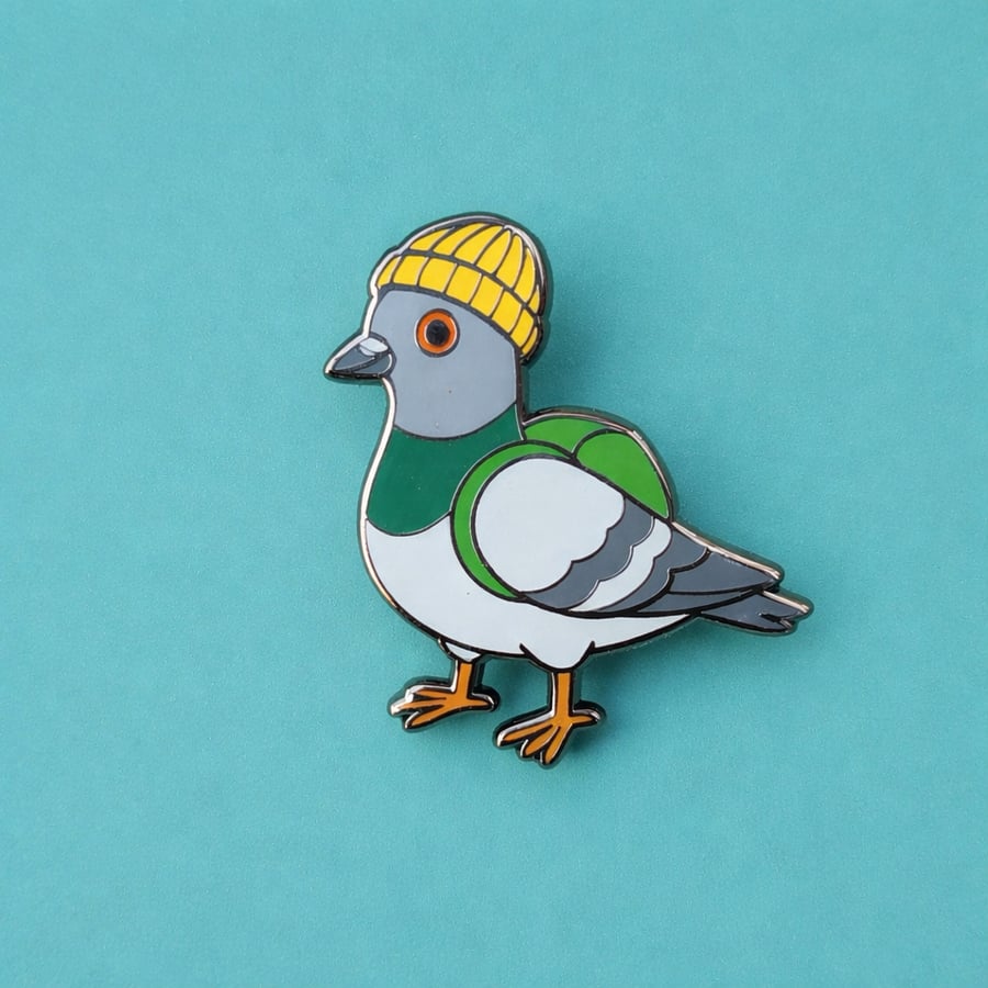 Pigeon Enamel Pin - Urban Bird Gift
