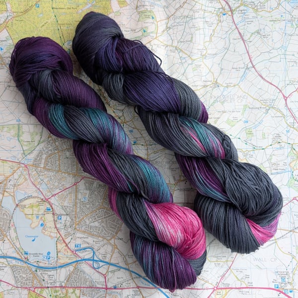 Electric storm :: pima cotton :: 4 ply :: 100g