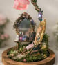 Enchanted Dressing Room Light up glass Dome OOAK - Image 2