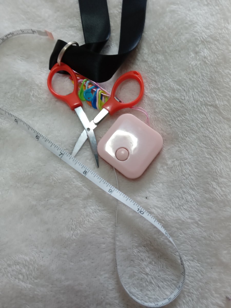 black satin ribbon lanyard with accessories