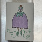 Purple Dancer Fridge Magnet