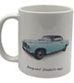 Borgward Isabella 1960 - 11oz Ceramic Mug - Plain or Stripe Design - Image 2
