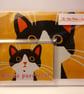 A PURRFECT CAT VALENTINE'S CARD AND MAGNET GIFT - Image 1