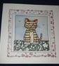 Quirky art handrawn set of 5 beautiful handmade whimsical cute cat blank cards - Image 4