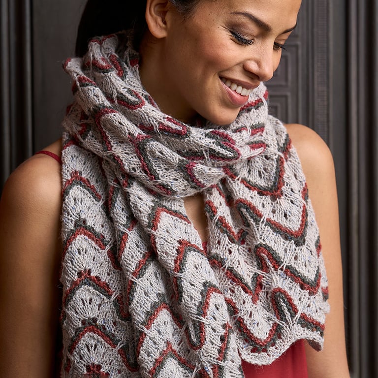 Toccata Wrap Shawl  knitting pattern