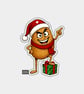 Unique Funny Christmas Gift Tags For Adults, 6pk - Cute Happy Potato