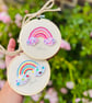 Personalised Pink Rainbow Baby Hoop, Girl Nursery Wall Decor - Image 6