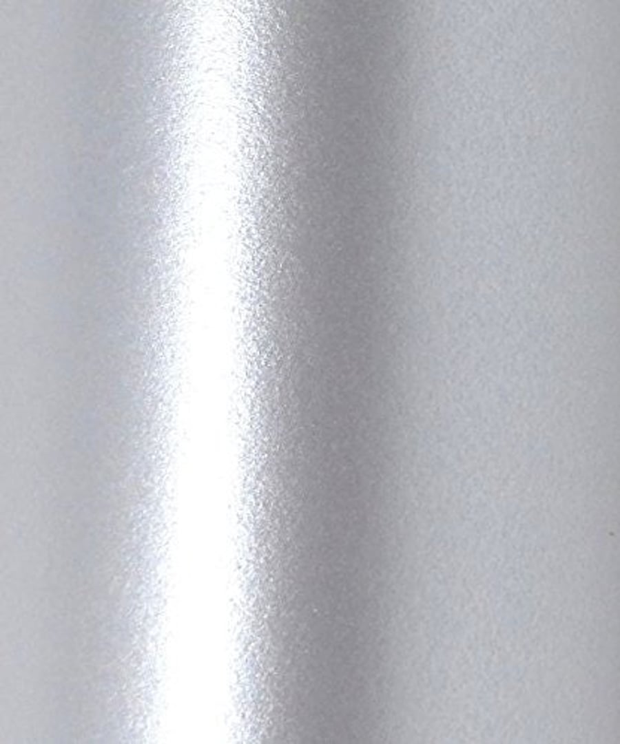 10 x A4 Real Silver Colour Pearlescent Double Sided Shimmer Paper 120gsm 81lb Te