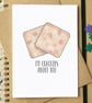 Funny "I'm Crackers About You" Valentine's Love Card - Image 1