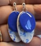 Marbled Oval Drop Earrings - Image 4